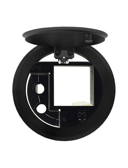 RTBUS-27XL(B) Round Table Mount Multi–Connection Solution - Pneumatic Lid, Black, Sand Blased Anodized Aluminium, Colour: Black