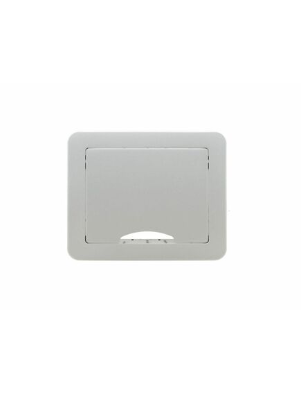 TBUS-1N(BC) Table Top Enclosure, Silver Sand Blasted Anodized Aluminium, Retractable Lid, Colour: Silver