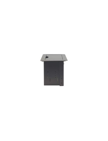 TBUS-6XL(B) Table Top Modular Enclosure, Black Sand Blasted Anodized Aluminium, Colour: Black, 3 image