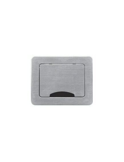 TBUS-3XL(BC) Table Top Enclosure, Silver Sand Blasted Anodized Aluminium, Tilt-Up Lid, Colour: Silver